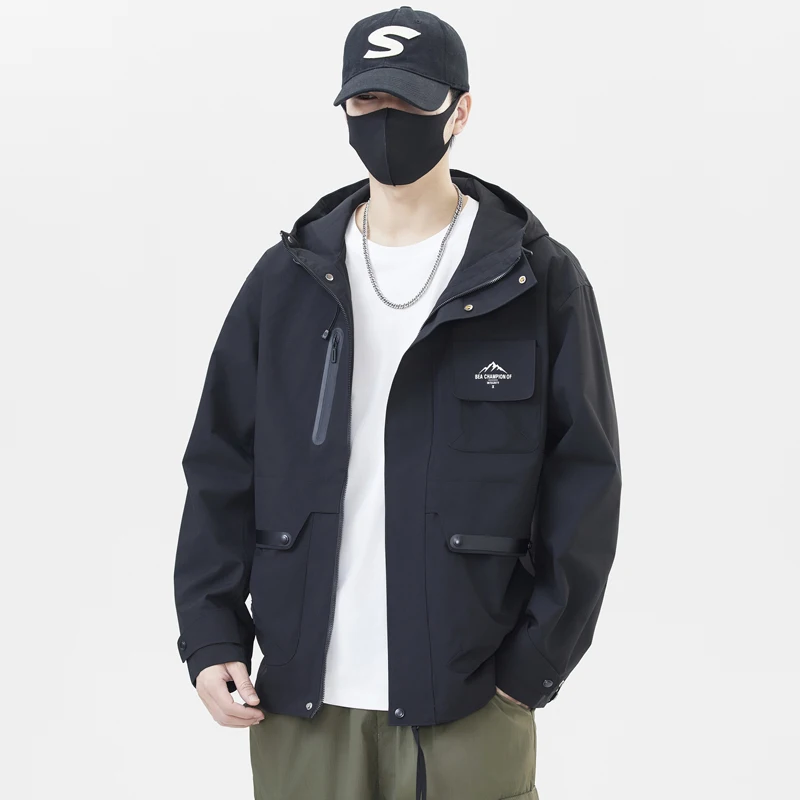 New 2025 Men's Hooded Jaet Casual Outdoor Windproof Workwear Top Faionable Spring Autumn Winter Loose Fit Youthful
New 2025 Men's Hooded Jaet Casual Outdoor Windproof Workwear Top Faionable Spring Autumn Winter Loose Fit Youthful