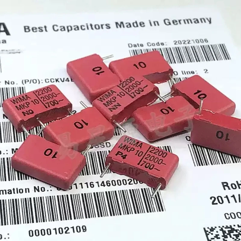2.2NF 2000V Weima WIMA capacitor 2000V222 2200PF 0.0022UF 2KV MKP10
2.2NF 2000V Weima WIMA capacitor 2000V222 2200PF 0.0022UF 2KV MKP10