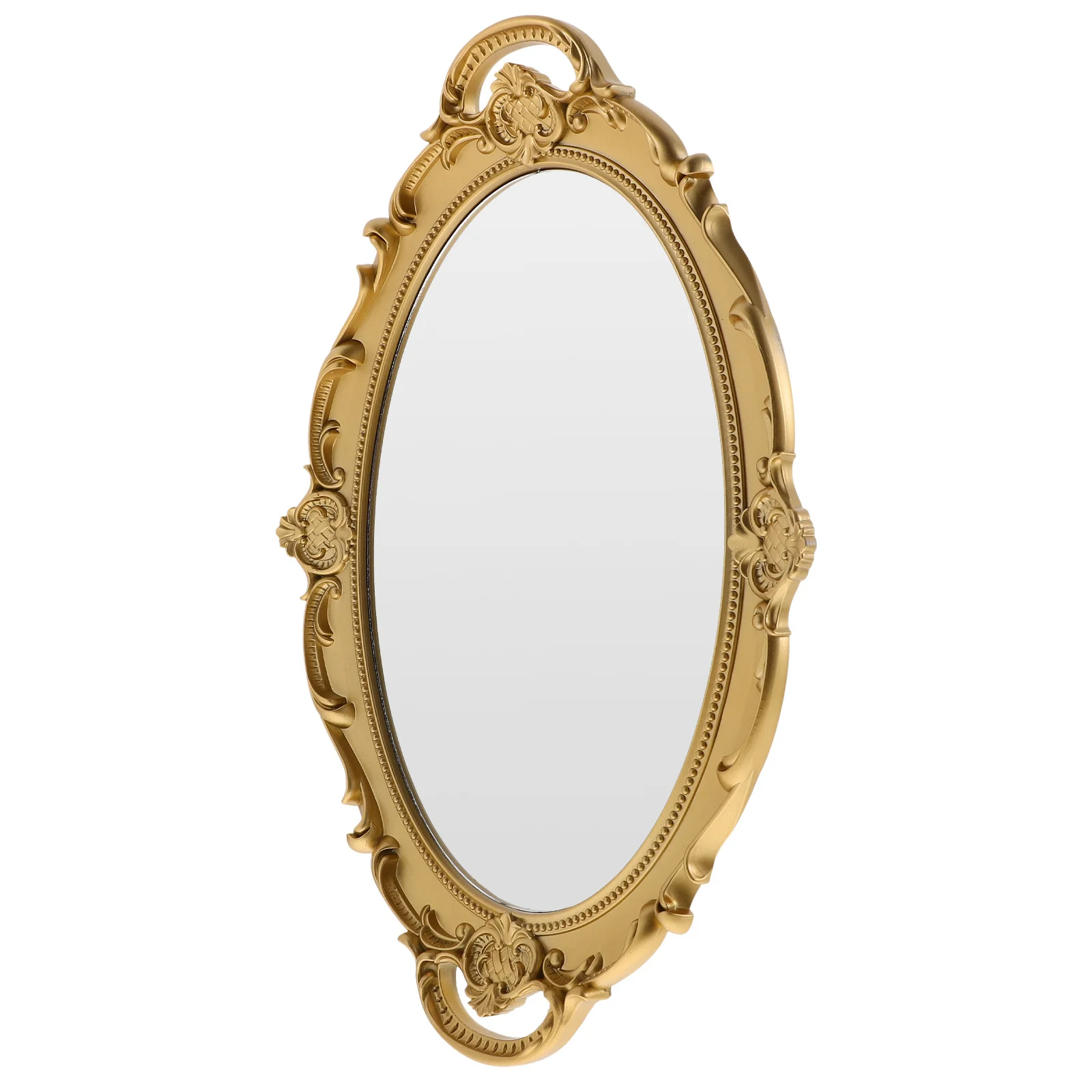 Elegant Retro European Mirror Wall Hanging Stable Base Cute Home Decor Dressing Table Vanity Mirror Daily Use Mirrors
Elegant Retro European Mirror Wall Hanging Stable Base Cute Home Decor Dressing Table Vanity Mirror Daily Use Mirrors