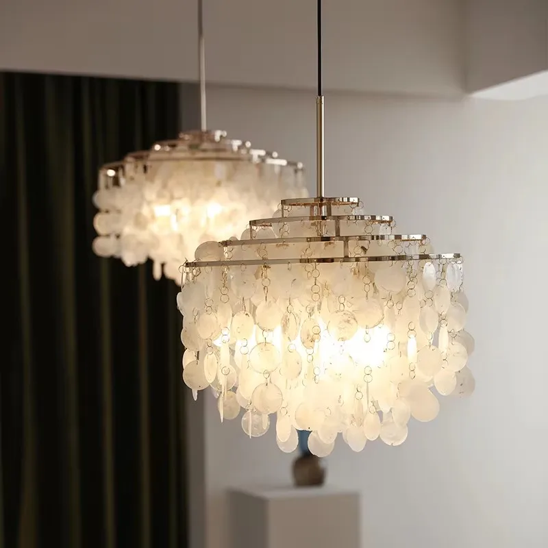  Modern Shell Chandelier Light for Restaurant Hotel Living Room Homestay Gold Chrome Luxury Nordic Design Chandelier Lamp
Modern Shell Chandelier Light for Restaurant Hotel Living Room Homestay Gold Chrome Luxury Nordic Design Chandelier Lamp