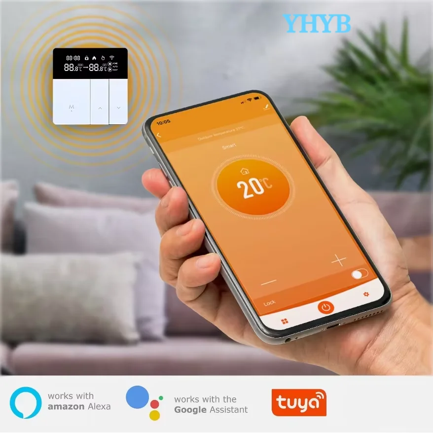 YHYB Tuya i8 Wifi Smart Heating Thermostat LCD Display Voice Control Alexa Alice/Electric/Water Floor Temperature Controller
YHYB Tuya i8 Wifi Smart Heating Thermostat LCD Display Voice Control Alexa Alice/Electric/Water Floor Temperature Controller