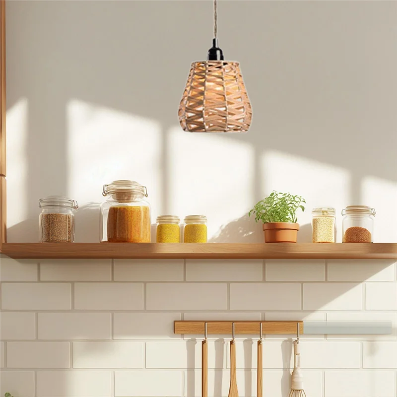 【B6R-Sale】Rustic Imitation Rattan Woven Light Weight Pendant Lampshade Small Lamp Cover Easy Install Bulb Guard Light Shade
【B6R-Sale】Rustic Imitation Rattan Woven Light Weight Pendant Lampshade Small Lamp Cover Easy Install Bulb Guard Light Shade
