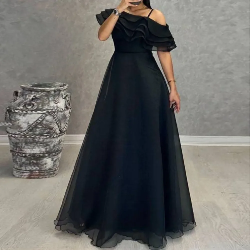 Customized A-Line Prom Dresses Floor-length V-Neck Sleeveless Evening Gown Simple Fashion Tiered Draped Casual Party Gown
Customized A-Line Prom Dresses Floor-length V-Neck Sleeveless Evening Gown Simple Fashion Tiered Draped Casual Party Gown