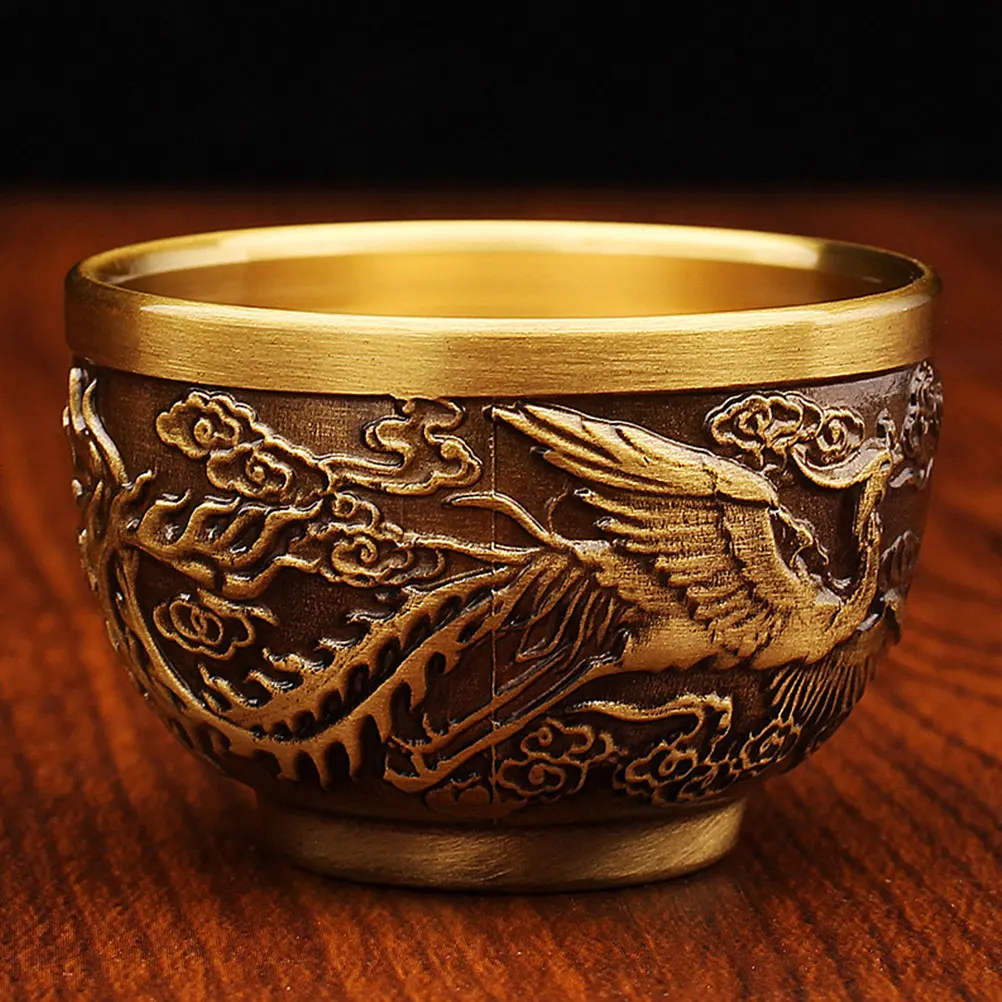 Copper Tea Cup Chinese Kung Fu Brass Teacup Style Asian Cups Retro Unique Decorative Dragon Phoenix Office Home
Copper Tea Cup Chinese Kung Fu Brass Teacup Style Asian Cups Retro Unique Decorative Dragon Phoenix Office Home