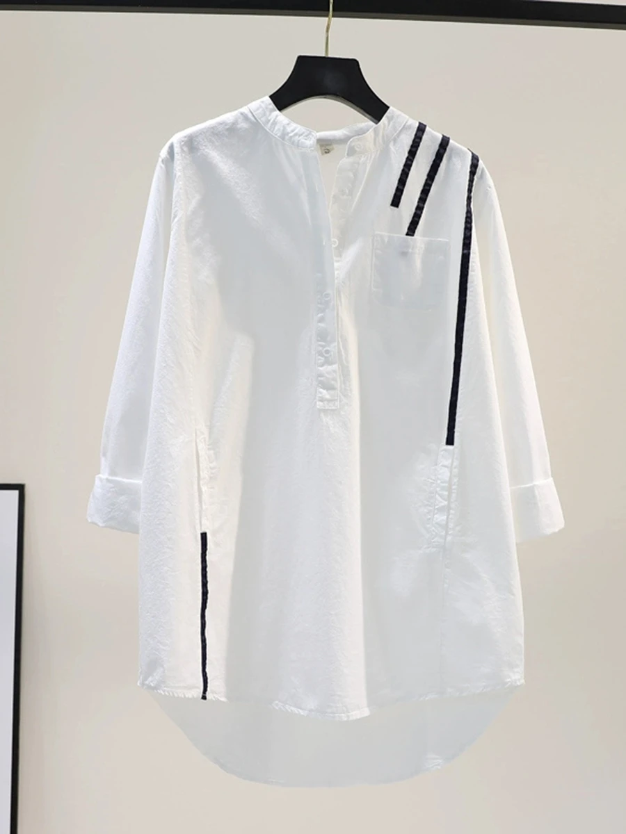 Casual Loose Women's Cotton Shirt Spring Summer New Style Design Sensation Small Audience Pure Cotton Casual Shirt Top
Casual Loose Women's Cotton Shirt Spring Summer New Style Design Sensation Small Audience Pure Cotton Casual Shirt Top