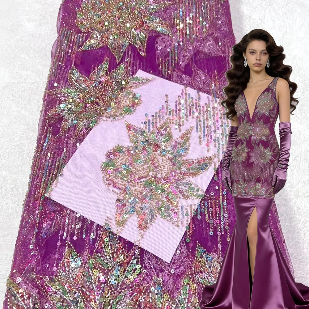 Высококачественная африканская тяжелая кружевная ткань с бисером, 2 или 5 ярдов, нигерийская вышивка пайетками, французский тюль для свадебных и праздничных нарядов
Высококачественная африканская тяжелая кружевная ткань с бисером, 2 или 5 ярдов, нигерийская вышивка пайетками, французский тюль для свадебных и праздничных нарядов