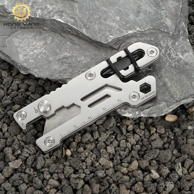Outdoor Portable EDC Stainless Steel Multifunctional Paper Cutting Utility Knife, Express Unpacking Knife Combination Tool Whole
Outdoor Portable EDC Stainless Steel Multifunctional Paper Cutting Utility Knife, Express Unpacking Knife Combination Tool Whole