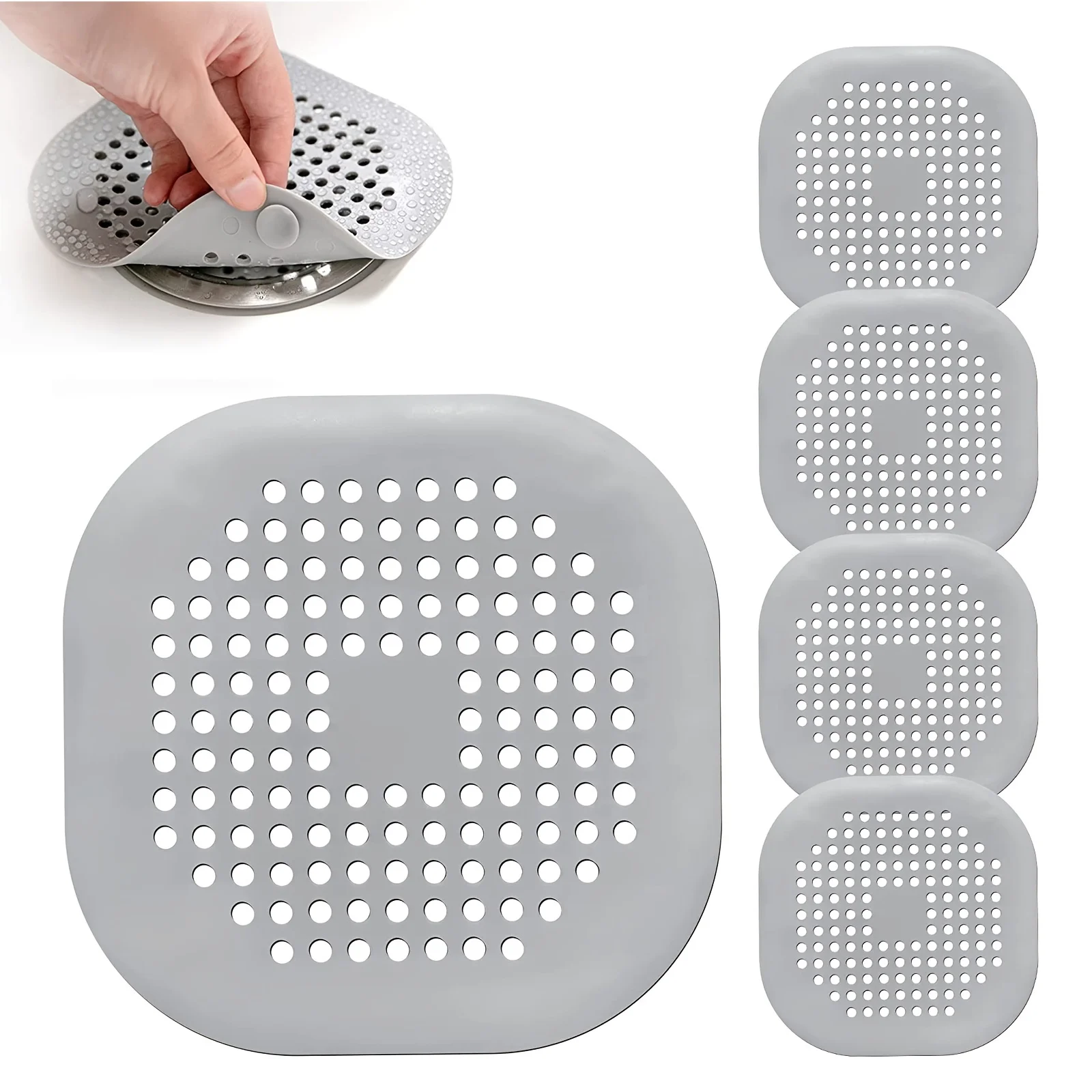 5pcs/3pcs/1pc Silicone Hair Filter | Bathtub and Shower Floor Drain Plug, Kitchen Deodorant Plug, Anti-Clogging Sink Filter
5pcs/3pcs/1pc Silicone Hair Filter | Bathtub and Shower Floor Drain Plug, Kitchen Deodorant Plug, Anti-Clogging Sink Filter