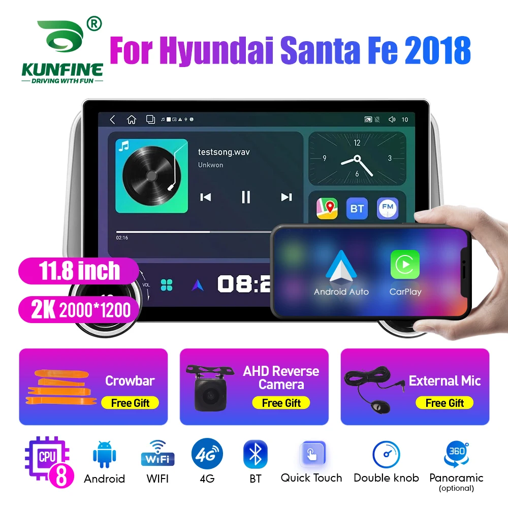 11.8 Inch 2K Double Knobs 2 Din Car Radio For Honda Santa Fe 2018 Car Radio DVD Multimedia Video Player Android Auto Carplay
11.8 Inch 2K Double Knobs 2 Din Car Radio For Honda Santa Fe 2018 Car Radio DVD Multimedia Video Player Android Auto Carplay
