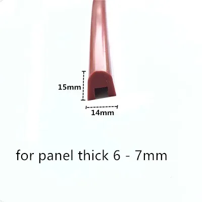 Solid Silicone Rubber U Strip for 6 - 7mm Thick Glass Metal Wood Panel Edge Encloser Shield 14x15mm 1m Red
Solid Silicone Rubber U Strip for 6 - 7mm Thick Glass Metal Wood Panel Edge Encloser Shield 14x15mm 1m Red