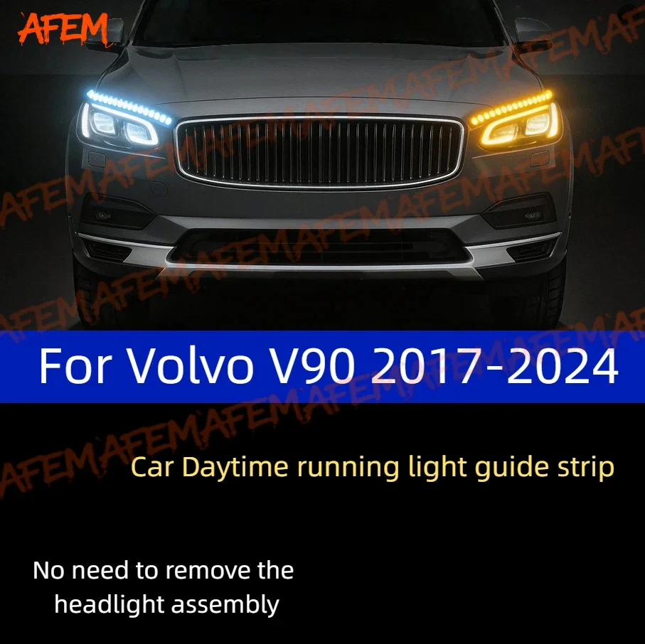 Car DRL Daytime Running Light Start Scan Style Sequential Flowing Turn Signal Light Ultra-Thin LED For Volvo V90 2017-2024
Car DRL Daytime Running Light Start Scan Style Sequential Flowing Turn Signal Light Ultra-Thin LED For Volvo V90 2017-2024