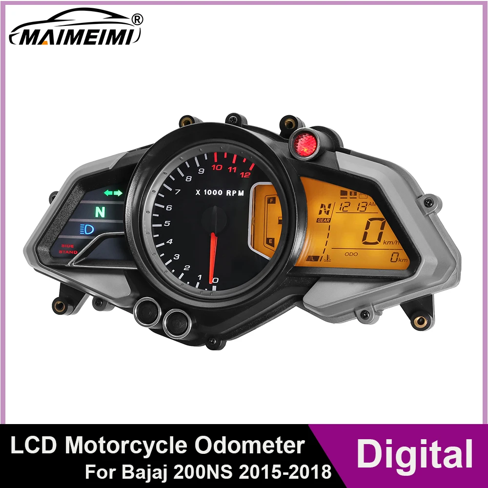 Motorcycle digital dash Odometer For Bajaj pulsar 135 150 160 180 200NS 2015-2018 LCD Instrument Multi N Gear Volt Oil Pressure
Motorcycle digital dash Odometer For Bajaj pulsar 135 150 160 180 200NS 2015-2018 LCD Instrument Multi N Gear Volt Oil Pressure