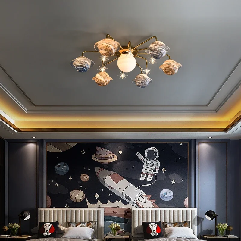 Светильник для детской комнаты для мальчика, креативная и слегка Роскошная сетчатая лампа в виде Красной Звезды, люстра для спальни
Светильник для детской комнаты для мальчика, креативная и слегка Роскошная сетчатая лампа в виде Красной Звезды, люстра для спальни