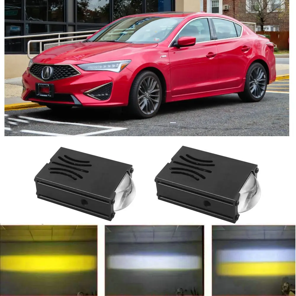 Grille Mount, White/Yellow Dual Color Modules 1.5" LED Fog Lights For Acura ILX MDX NSX RDX RLX TLX ZDX Integra Type S CDX
Grille Mount, White/Yellow Dual Color Modules 1.5" LED Fog Lights For Acura ILX MDX NSX RDX RLX TLX ZDX Integra Type S CDX