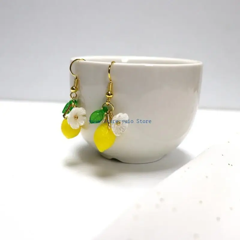 X7XB Artistics Crafted Resin Materials Lemon Earrings Silver Hooks Casual Vacation Jewelry Gifts Package Daily Use
X7XB Artistics Crafted Resin Materials Lemon Earrings Silver Hooks Casual Vacation Jewelry Gifts Package Daily Use