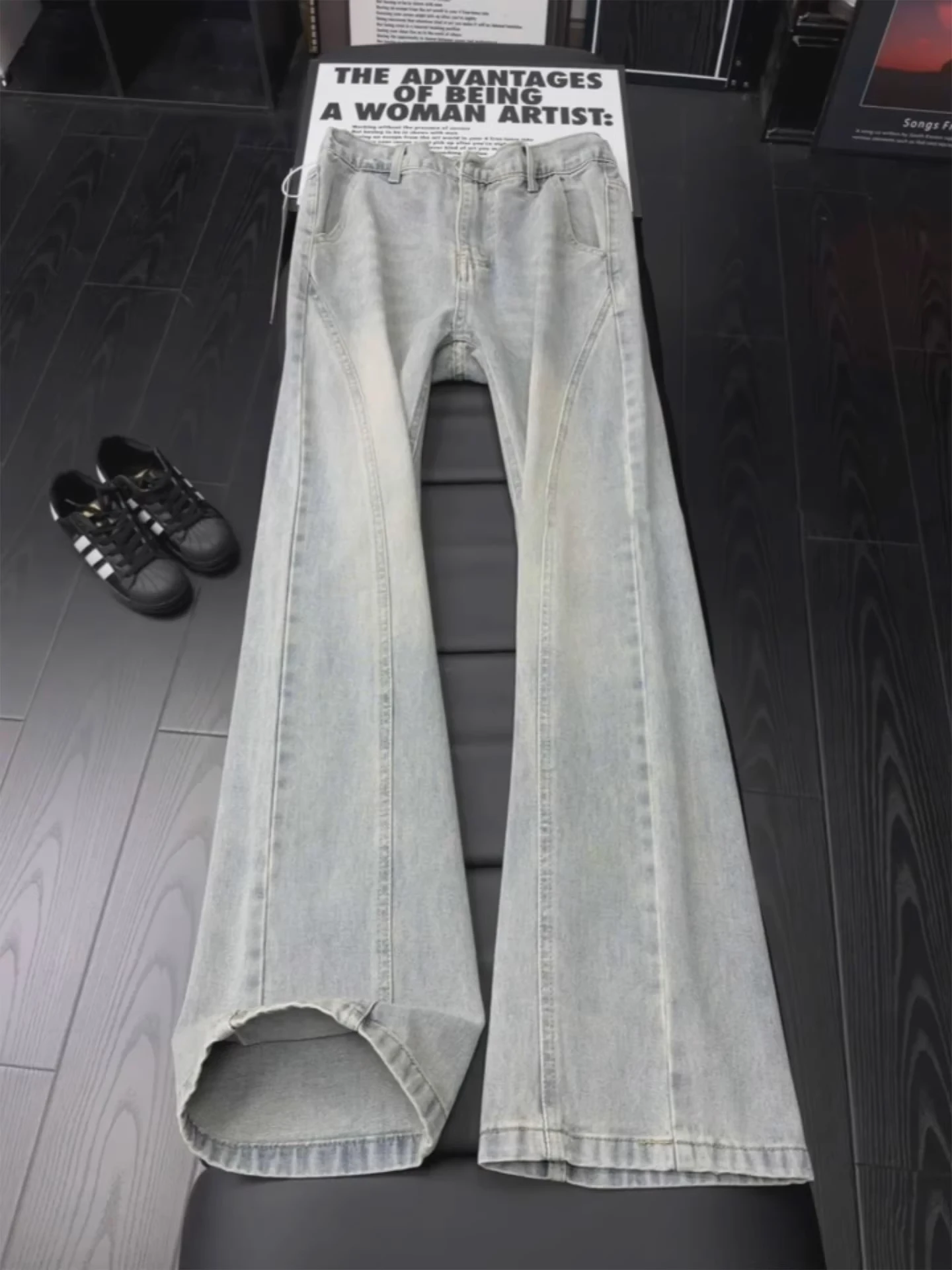 Slimming Blue Jeans Men's American High Street Sle Knife Wide Leg Pants Straight Cut Casual Jeans Youth Trend
Slimming Blue Jeans Men's American High Street Sle Knife Wide Leg Pants Straight Cut Casual Jeans Youth Trend