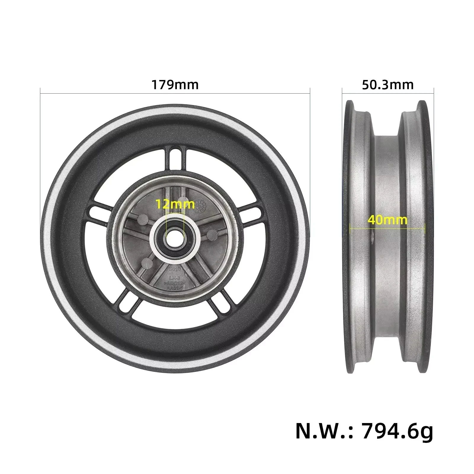 Front Wheel Hub Alloy Rim Assembly For Xiaomi 5 Pro Electric Scooter Easy Installation Replacement Parts
Front Wheel Hub Alloy Rim Assembly For Xiaomi 5 Pro Electric Scooter Easy Installation Replacement Parts