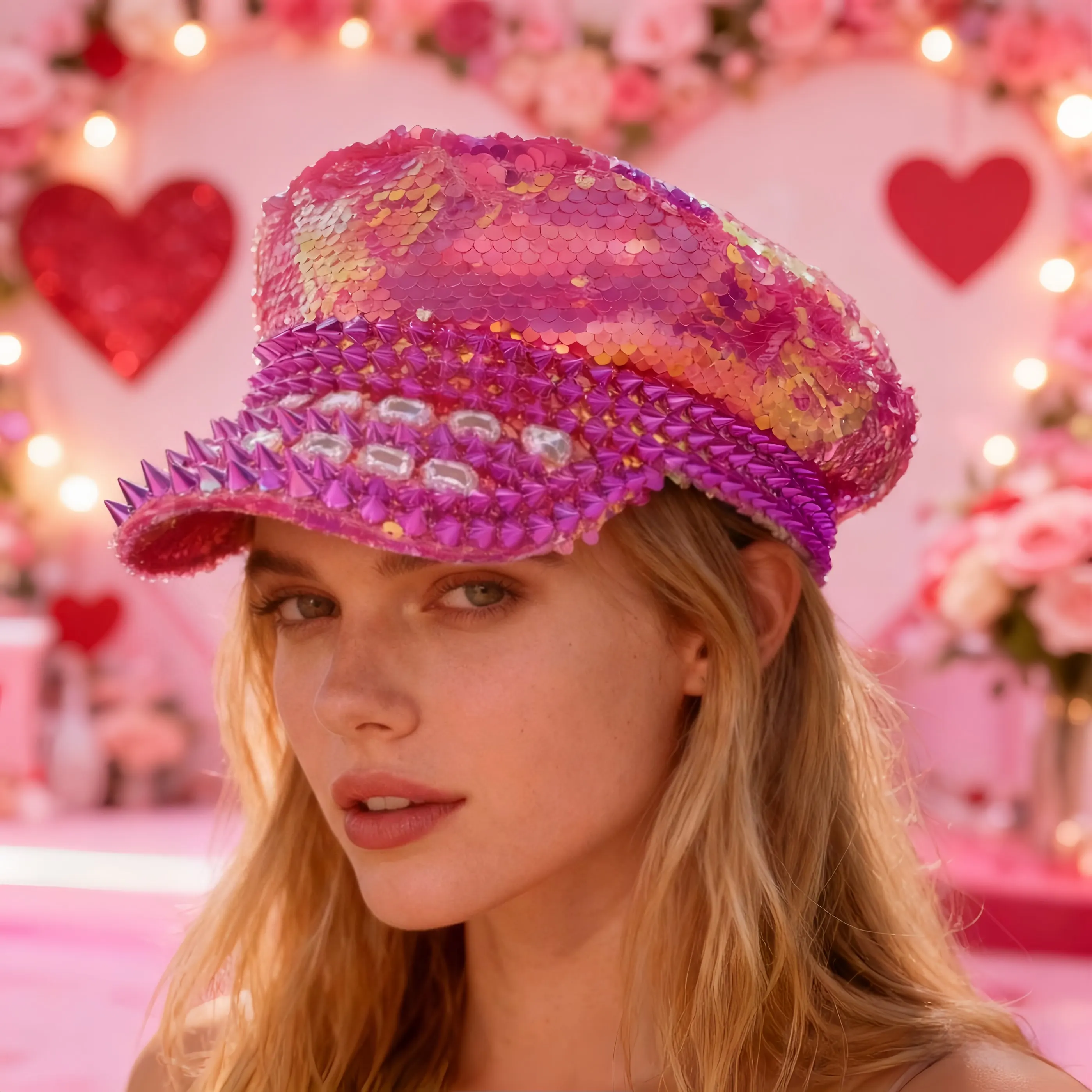 Кепка капитана в стиле стимпанк HongLuan Disco Glitter Pink с блестками для музыкальных фестивалей (женская), военные аксессуары и военная кепка (мужская)
Кепка капитана в стиле стимпанк HongLuan Disco Glitter Pink с блестками для музыкальных фестивалей (женская), военные аксессуары и военная кепка (мужская)