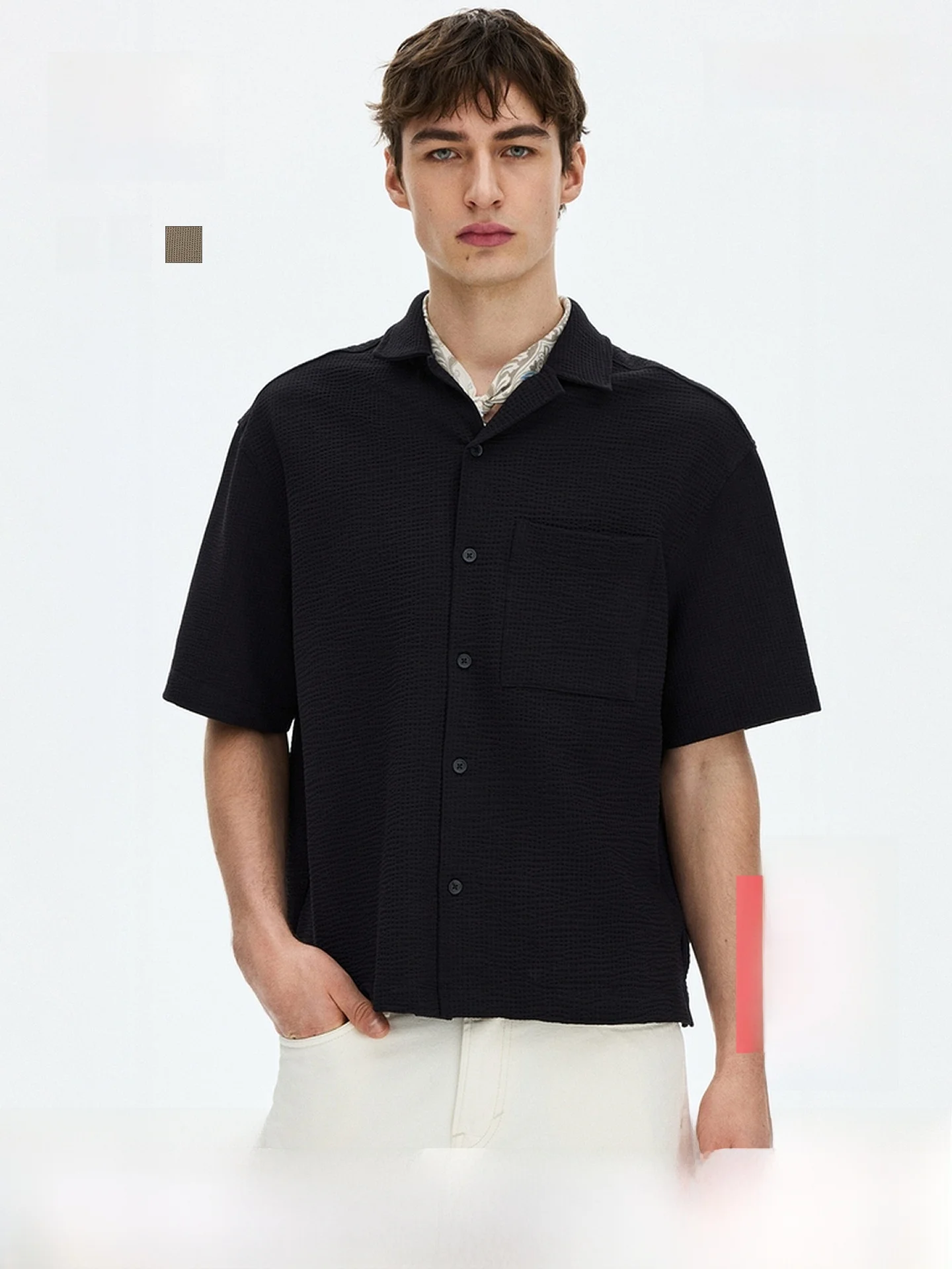 H&M Men's Casual Style Commuter Shirt Cuban Collar Summer New Arrival Standard Fit Polyester Cotton Blend Short Sleeve
H&M Men's Casual Style Commuter Shirt Cuban Collar Summer New Arrival Standard Fit Polyester Cotton Blend Short Sleeve
