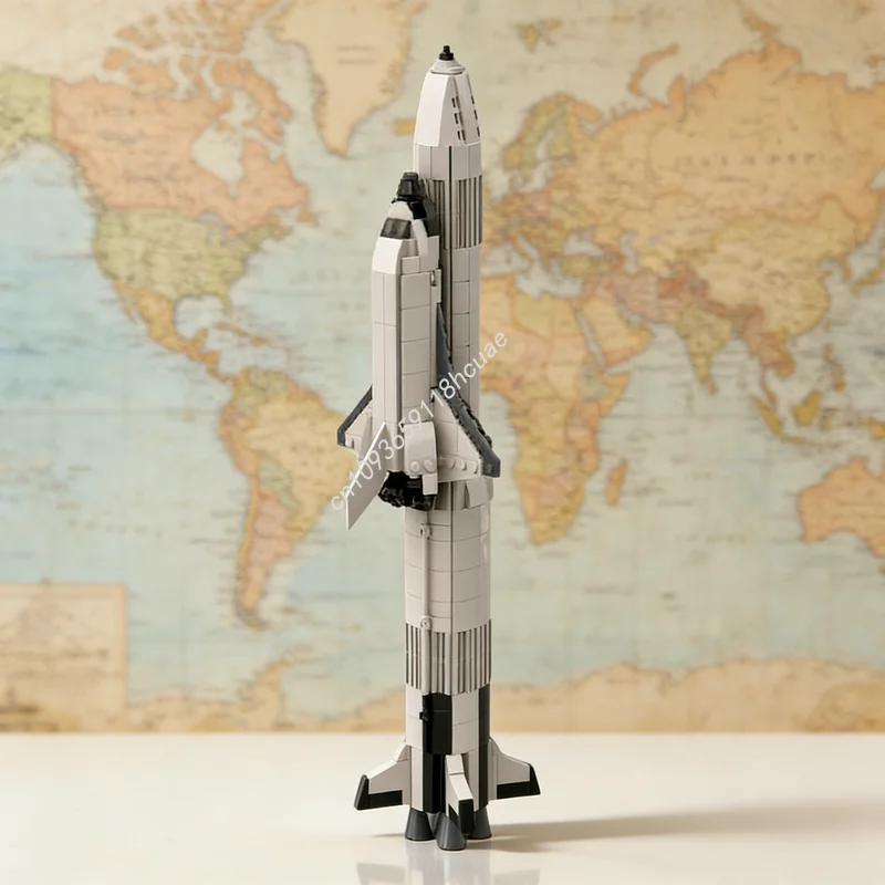 671 деталей MOC Модель космического корабля «Сатурн», конструктор, развивающая игрушка, идея для креативного подарка на Рождество, обучающий конструктор
671 деталей MOC Модель космического корабля «Сатурн», конструктор, развивающая игрушка, идея для креативного подарка на Рождество, обучающий конструктор