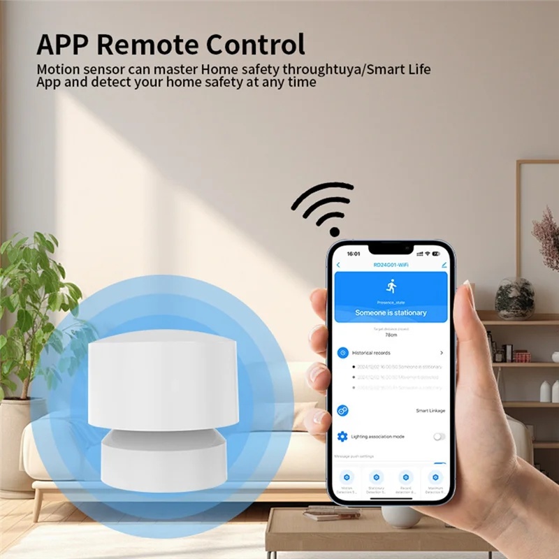 【Must-Haves】Tuya WIFI детектор присутствия человека, обнаружение дыхательного движения, беспроводное соединение, охранная сигнализация для умного дома
【Must-Haves】Tuya WIFI детектор присутствия человека, обнаружение дыхательного движения, беспроводное соединение, охранная сигнализация для умного дома