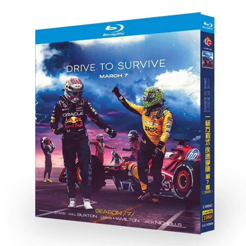 Formulas 1 Drive to Survive Season 7 Season 7 2025 Blu-ray Disc
Formulas 1 Drive to Survive Season 7 Season 7 2025 Blu-ray Disc