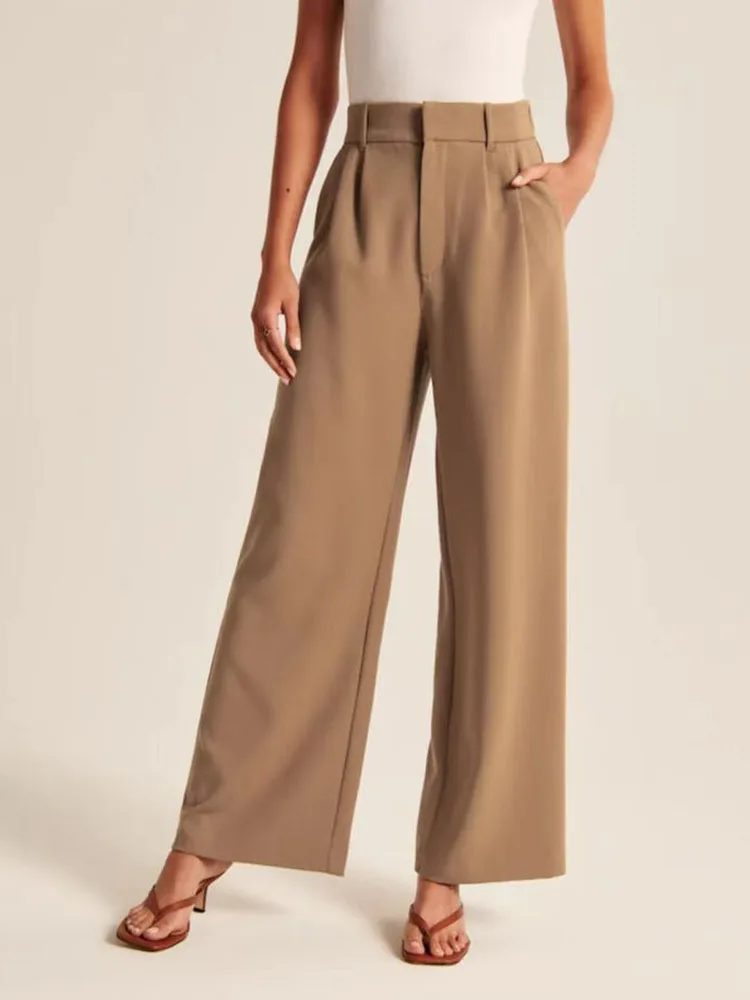 Commuter Drape Feels Slimmer Real Back Pocket High Waist Wide Leg Pants 100% Matching Belt Wide Casual Suit Pants
Commuter Drape Feels Slimmer Real Back Pocket High Waist Wide Leg Pants 100% Matching Belt Wide Casual Suit Pants