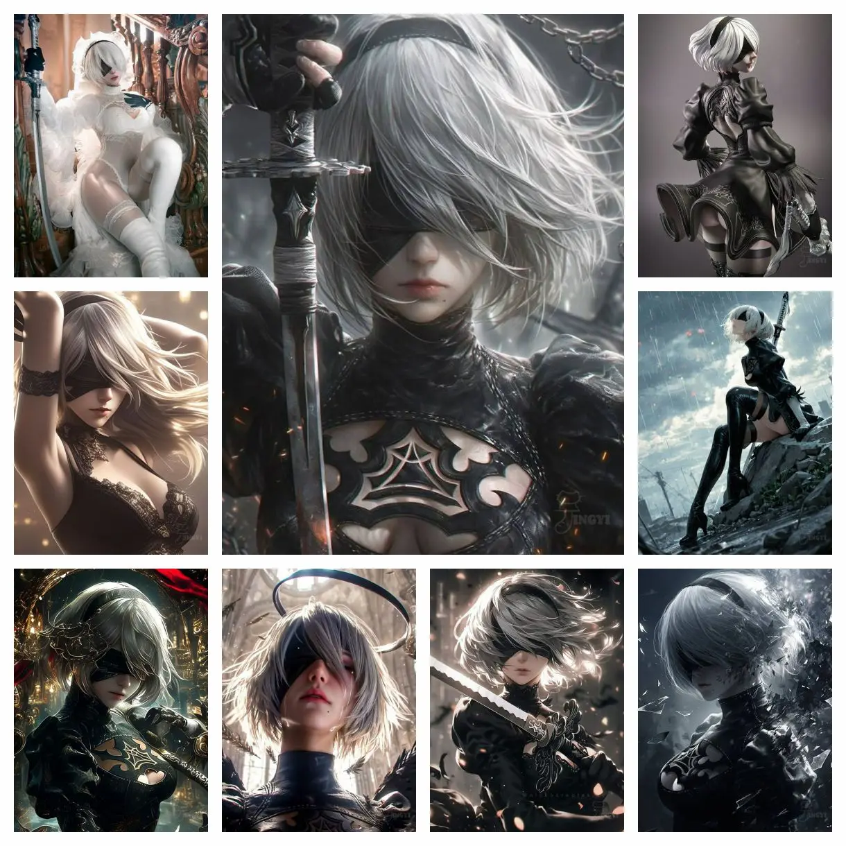 NieR:Automata комплект алмазной живописи DIY Алмазная вышивка крестиком ручная работа художественный подарок ремесла домашний декор подарок для взрослых и детей
NieR:Automata комплект алмазной живописи DIY Алмазная вышивка крестиком ручная работа художественный подарок ремесла домашний декор подарок для взрослых и детей