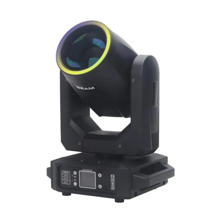 200W LED Moving Head Light with DMX512 Control - Beam and Spot Dual Mode, 6-Color Rainbow, GOBO Effects for Stage Shows, Clubs,
200W LED Moving Head Light with DMX512 Control - Beam and Spot Dual Mode, 6-Color Rainbow, GOBO Effects for Stage Shows, Clubs,