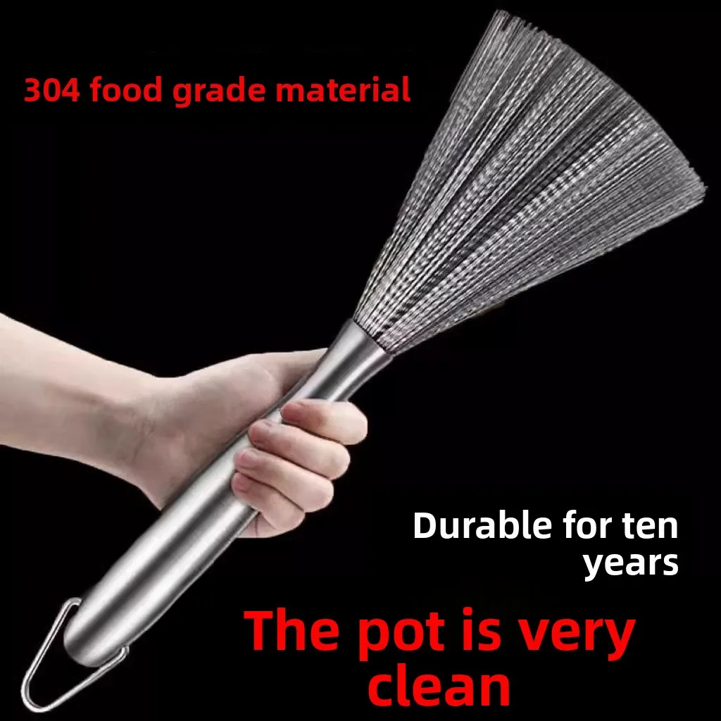 Cookware Cleaning Brush 304 Stainless Steel Anti-Grease Dirt Removal Sturdy Kitchen Tool for Daily Home Cleaning Users
Cookware Cleaning Brush 304 Stainless Steel Anti-Grease Dirt Removal Sturdy Kitchen Tool for Daily Home Cleaning Users