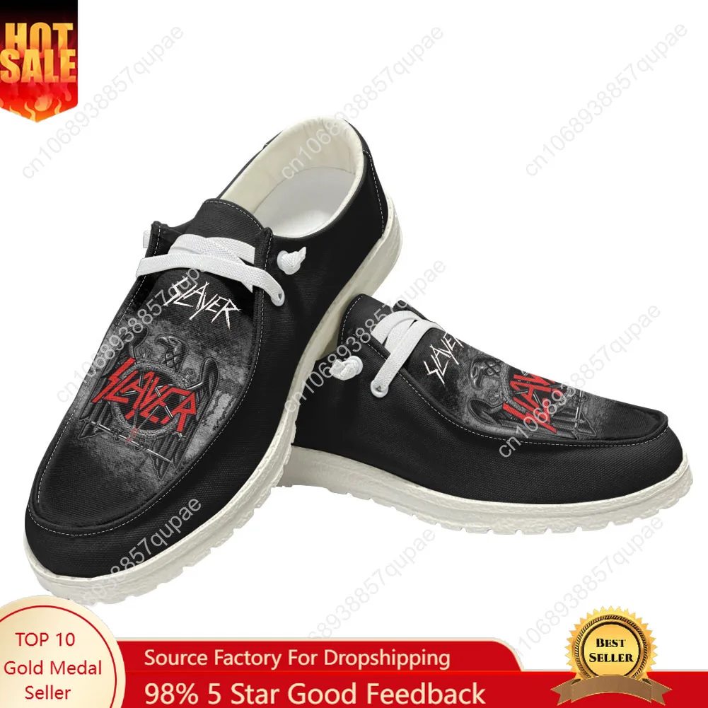 Slayer Heavy Metal Rock Band Casual Shoes Men Woman Flat Shoe Breathable Outdoor Lightweight Footwear Couple Custom Made Shoe
Slayer Heavy Metal Rock Band Casual Shoes Men Woman Flat Shoe Breathable Outdoor Lightweight Footwear Couple Custom Made Shoe