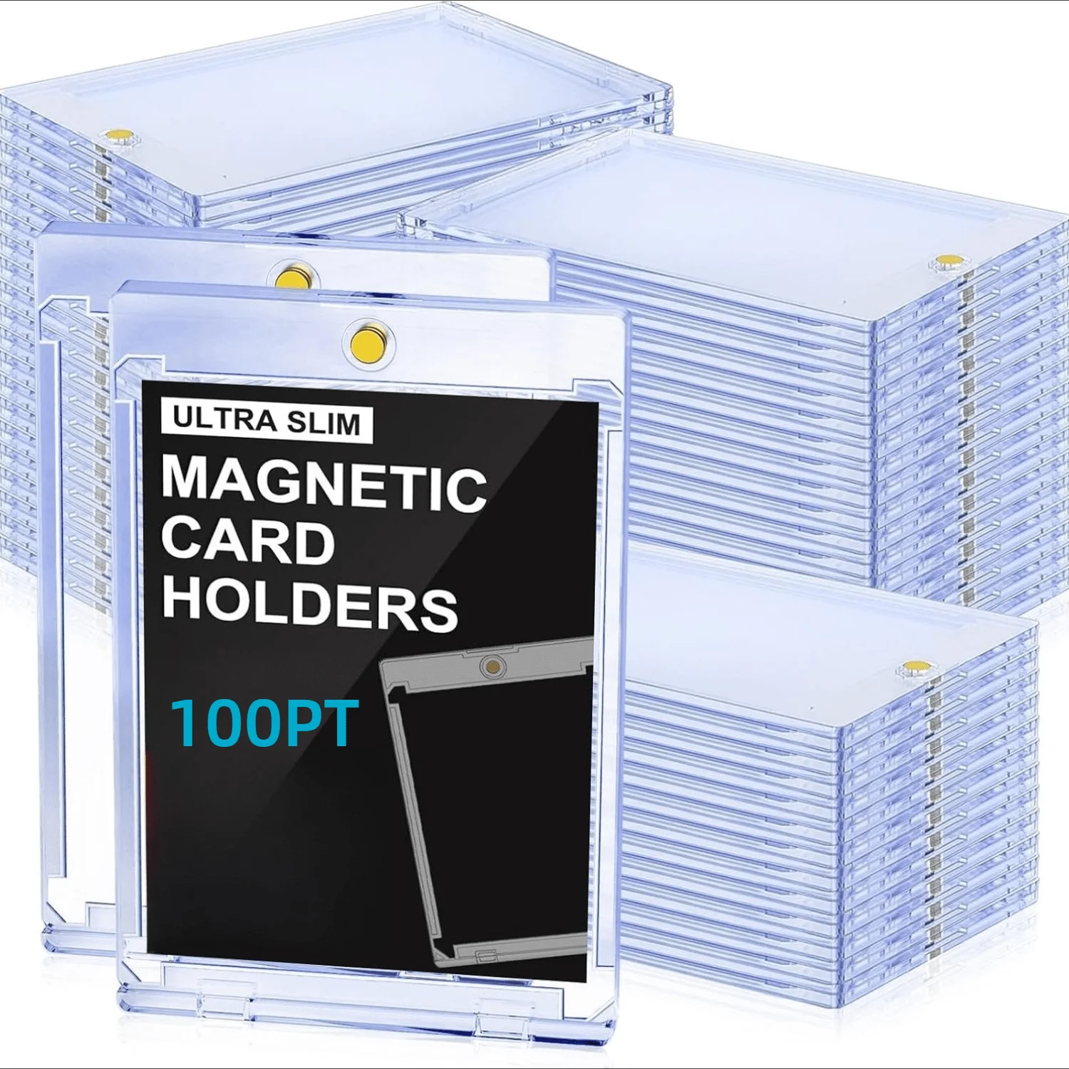 100pt Baseball Card Protectors,Magnetic Acrylic Hard Cards Sleeves Case for Trading Cards Storage & Display
100pt Baseball Card Protectors,Magnetic Acrylic Hard Cards Sleeves Case for Trading Cards Storage & Display