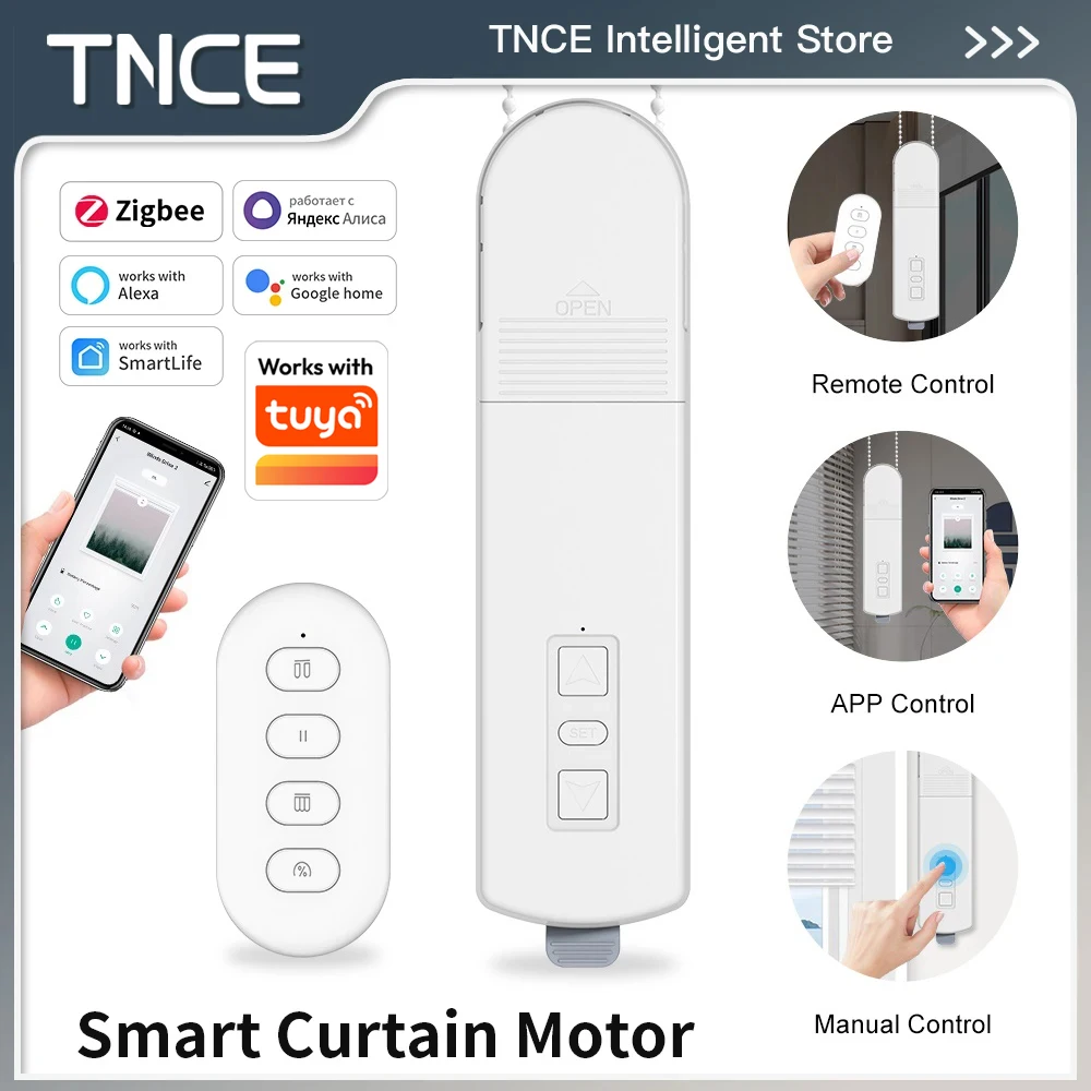 Моторизованный цепной привод для рулонных штор TNCE Zigbee, мотор для жалюзи Tuya, управление через приложение Smart Life, голосовое управление с помощью Алисы, Alexa, Google Home
Моторизованный цепной привод для рулонных штор TNCE Zigbee, мотор для жалюзи Tuya, управление через приложение Smart Life, голосовое управление с помощью Алисы, Alexa, Google Home