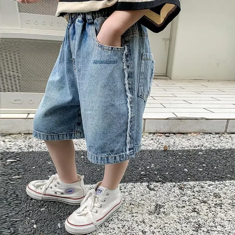 Boys' Denim Shorts, Summer New Fashion, Children's Denim Shorts, Mid Calf Shorts, Five Quarter Shorts
Boys' Denim Shorts, Summer New Fashion, Children's Denim Shorts, Mid Calf Shorts, Five Quarter Shorts