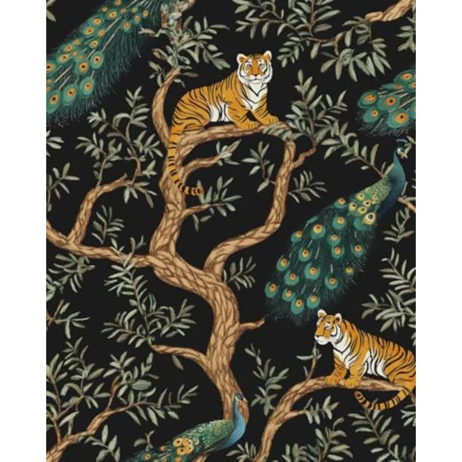 Tiger Peel Stick Wallpaper Vintage Contact Paper Watercolor Animal Floral Wall Mural Bathroom Bedroom Vinyl Waterproof Self Adh
Tiger Peel Stick Wallpaper Vintage Contact Paper Watercolor Animal Floral Wall Mural Bathroom Bedroom Vinyl Waterproof Self Adh