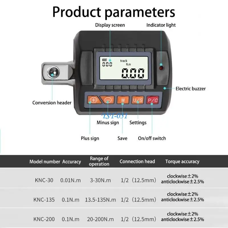 E15A Durable Torque Gauge For Car Repair Wrench Adapter Electronic Meter Hand Tools
E15A Durable Torque Gauge For Car Repair Wrench Adapter Electronic Meter Hand Tools