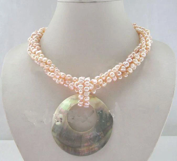Favorite Pearl Jewellery,18'' 4 Row 6mm Pink Baroque Pearl Necklace,Huge Shell Pendant,Charming Wedding Birthday Lady Gift
Favorite Pearl Jewellery,18'' 4 Row 6mm Pink Baroque Pearl Necklace,Huge Shell Pendant,Charming Wedding Birthday Lady Gift