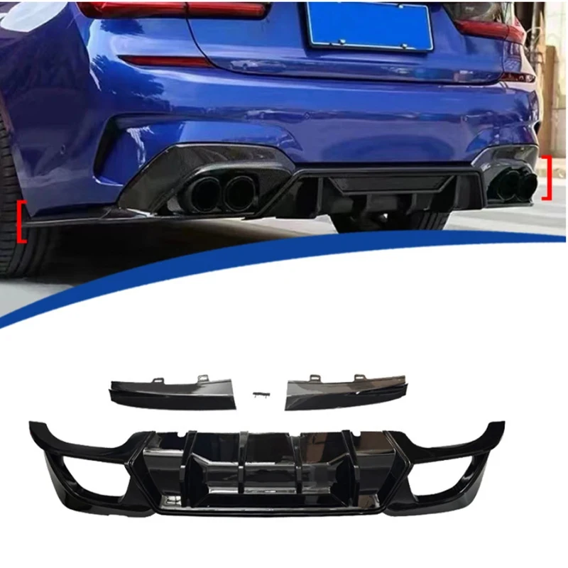 For BMW 3 series G20 2019-2022 glossy black Rear Bumper Diffuser Spoiler Rear Splitters Spoiler Back lip Diverter black Diffuser
For BMW 3 series G20 2019-2022 glossy black Rear Bumper Diffuser Spoiler Rear Splitters Spoiler Back lip Diverter black Diffuser
