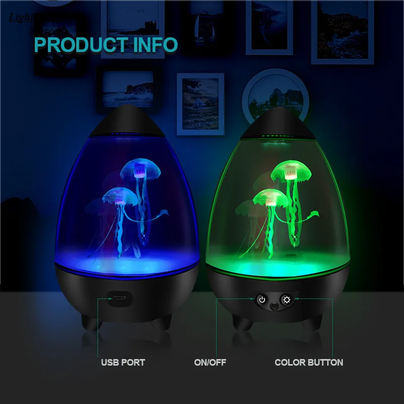 Jellyfish Night Light Lamp Led Smart Night Light Usb Plug-in Eye Protection Table Lamp for Bedroom Creative Gift
Jellyfish Night Light Lamp Led Smart Night Light Usb Plug-in Eye Protection Table Lamp for Bedroom Creative Gift