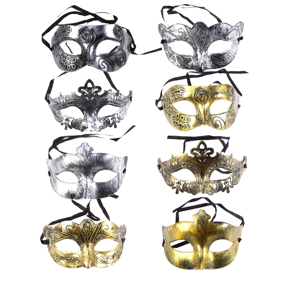 8Pcs Carved Half-face Masks Vintage Design Comfortable Wear Masquerade Party Costume Halloween Mask Prop Photo Gift
8Pcs Carved Half-face Masks Vintage Design Comfortable Wear Masquerade Party Costume Halloween Mask Prop Photo Gift