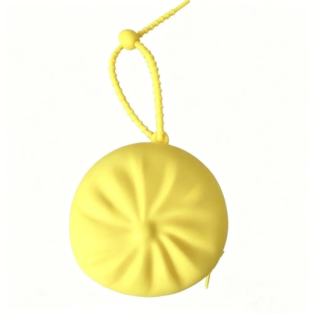 Silicone Steamed Bun Coin Purse Creative Round Plump Simulated Xiaolongbao Storage Pouch Pleated Design Squeeze-Resistant
Silicone Steamed Bun Coin Purse Creative Round Plump Simulated Xiaolongbao Storage Pouch Pleated Design Squeeze-Resistant