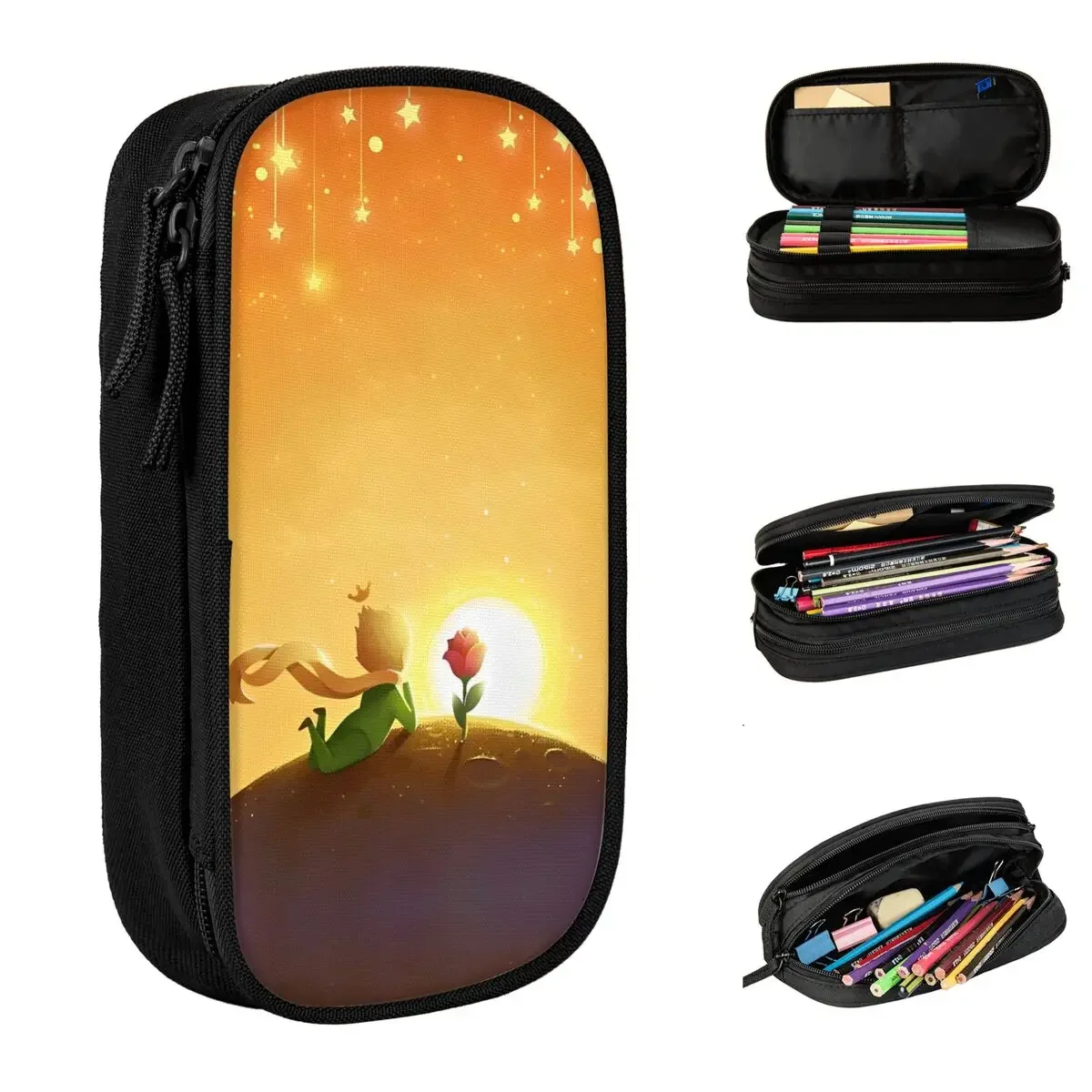 The Little Prince Sunset Pencil Case Creative Pen Holder Bags Kids Big Capacity School Supplies Gift Pencilcases
The Little Prince Sunset Pencil Case Creative Pen Holder Bags Kids Big Capacity School Supplies Gift Pencilcases