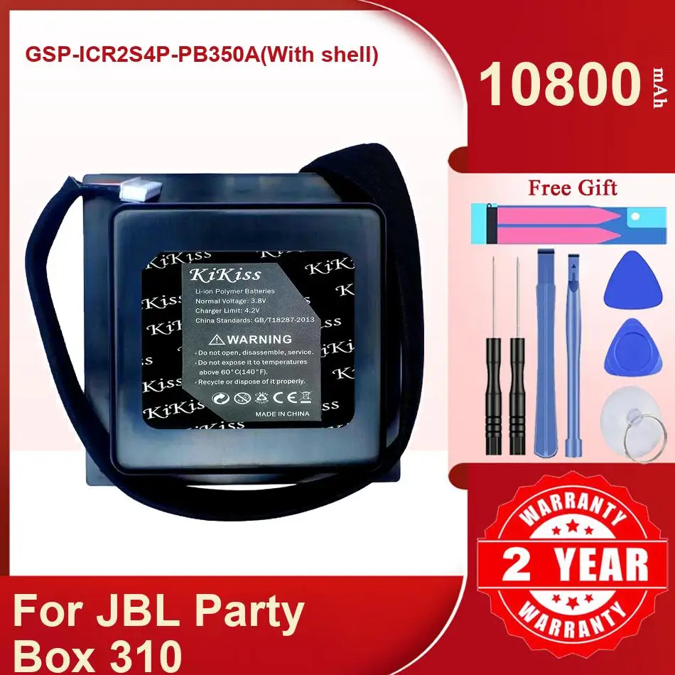 Аккумулятор Kikiss 10800 мАч GSP-ICR2S4P-PB350A (с корпусом) для JBL Party Box 310
Аккумулятор Kikiss 10800 мАч GSP-ICR2S4P-PB350A (с корпусом) для JBL Party Box 310