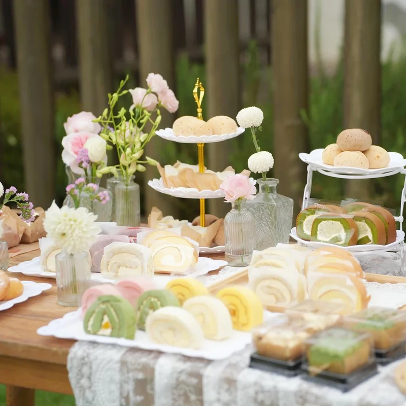 3/2 Tier White Black Scalloped Dessert Stand, Dessert Tower for Valentine's Day Wedding,Holiday Party Dessert Decoration 30pcs
3/2 Tier White Black Scalloped Dessert Stand, Dessert Tower for Valentine's Day Wedding,Holiday Party Dessert Decoration 30pcs