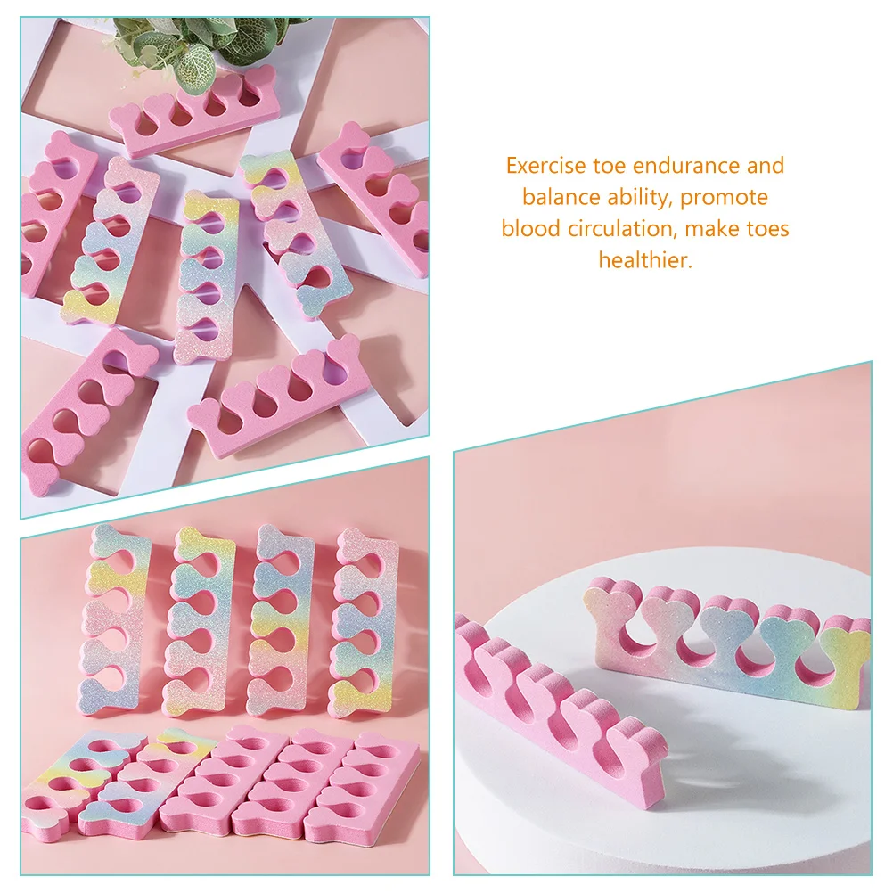 30Pcs Toe Separators Women Heart Shape Shiny Color Manicure Nail Art Tools Reusable Pedicure Separators for Salon Home Use
30Pcs Toe Separators Women Heart Shape Shiny Color Manicure Nail Art Tools Reusable Pedicure Separators for Salon Home Use