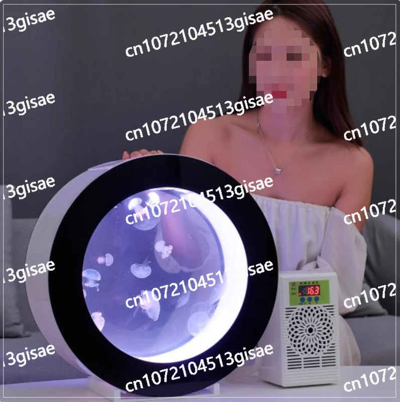 Acrylic Jellyfish Fish Tank - White and Black Round Table Top Small Fish Aquarium 8 Liters/18 Liters/50 Liters
Acrylic Jellyfish Fish Tank - White and Black Round Table Top Small Fish Aquarium 8 Liters/18 Liters/50 Liters
