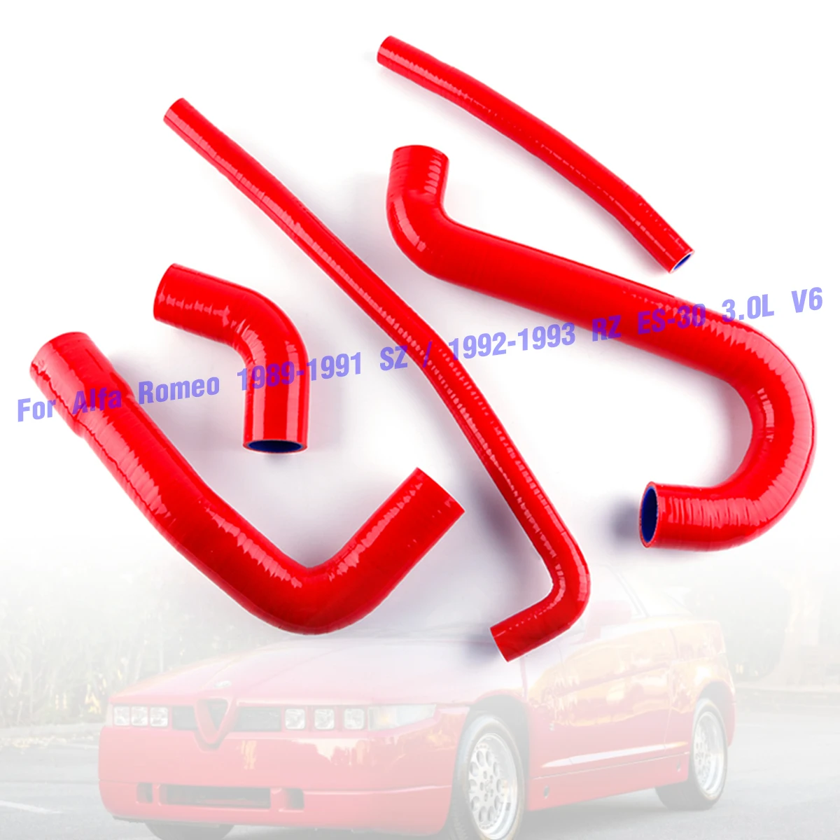 5Pcs For Alfa Romeo 1989-1991 SZ / 1992-1993 RZ ES-30 3.0L V6 Silicone Radiator Coolant Hose Kit
5Pcs For Alfa Romeo 1989-1991 SZ / 1992-1993 RZ ES-30 3.0L V6 Silicone Radiator Coolant Hose Kit