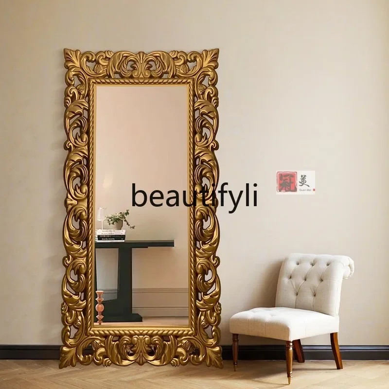 ss25 French full body mirror retro home engraved European floor mirror luxury dressing fitting mirror
ss25 French full body mirror retro home engraved European floor mirror luxury dressing fitting mirror