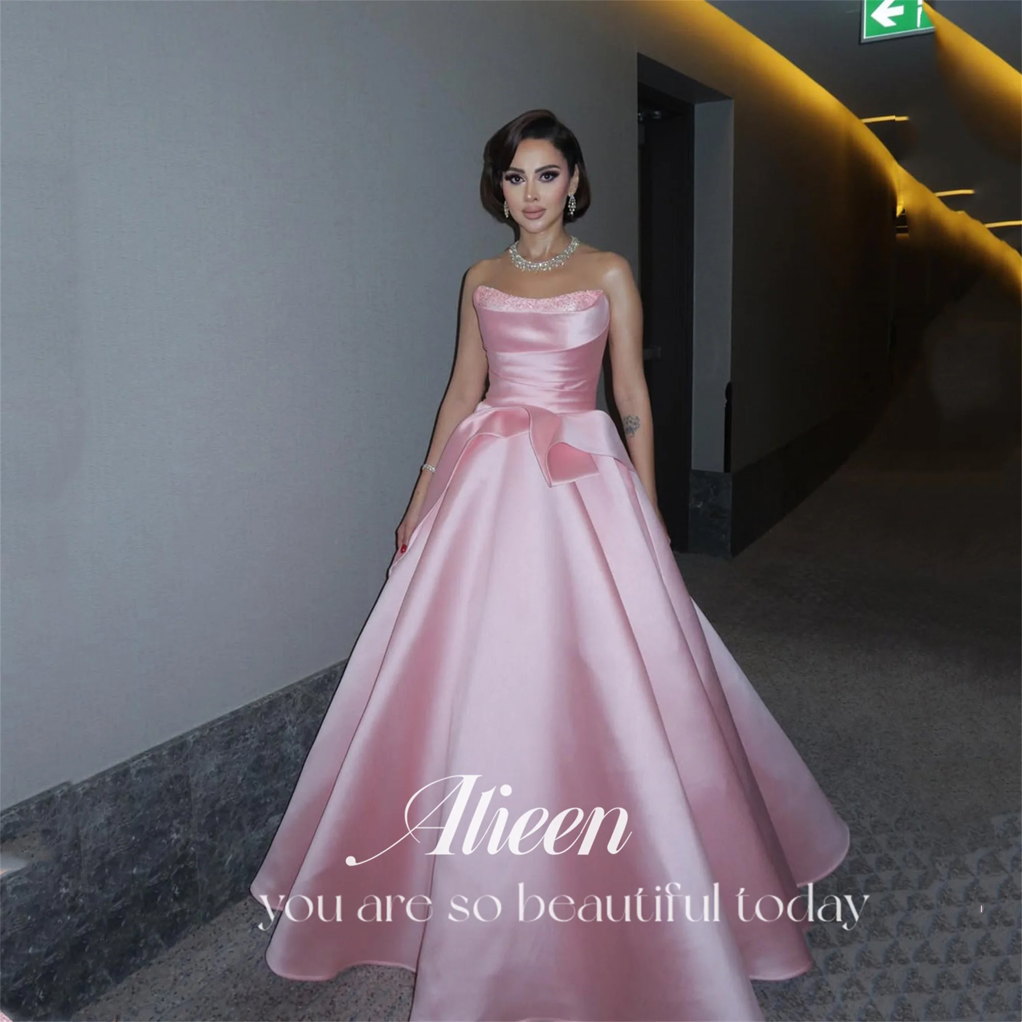 Aileen Pink Dresses Gala Satin Very Luxurious Evening Dresses for Special Occasions Off-shoulder Customized A-line Prom Dress
Aileen Pink Dresses Gala Satin Very Luxurious Evening Dresses for Special Occasions Off-shoulder Customized A-line Prom Dress