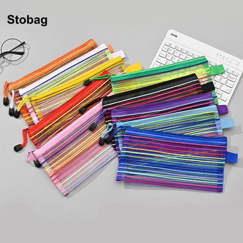 StoBag 20pcs Color Transparent Pencil Case Mesh Zipper Bag for Pen Stationery Packaging Student Exam Storage Portable Pouch
StoBag 20pcs Color Transparent Pencil Case Mesh Zipper Bag for Pen Stationery Packaging Student Exam Storage Portable Pouch